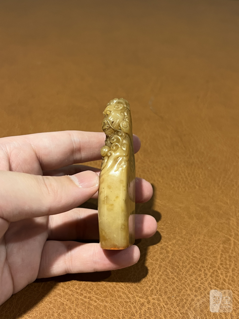 清 寿山石鱼化龙印章 - 图6